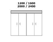 forma Bac à fleurs pour 2 armoires