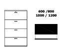 forma juego de frontis con archivos extraibles (ancho 600/800/1000