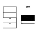 forma Open + Melamine fronts with telescopic files (80)