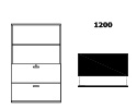 forma Ouvertte + Dossiers suspendus télescopiques en mélamine (120)