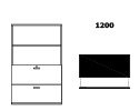 forma Open + Melamine fronts with telescopic files (120)