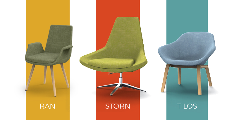 NOUVEAUX FAUTEUILS RAN, STORN et TILOS}