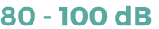 80 - 100 dB