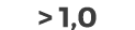 > 1,0