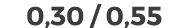 0,30 / 0,55