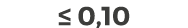 ≤ 0,10