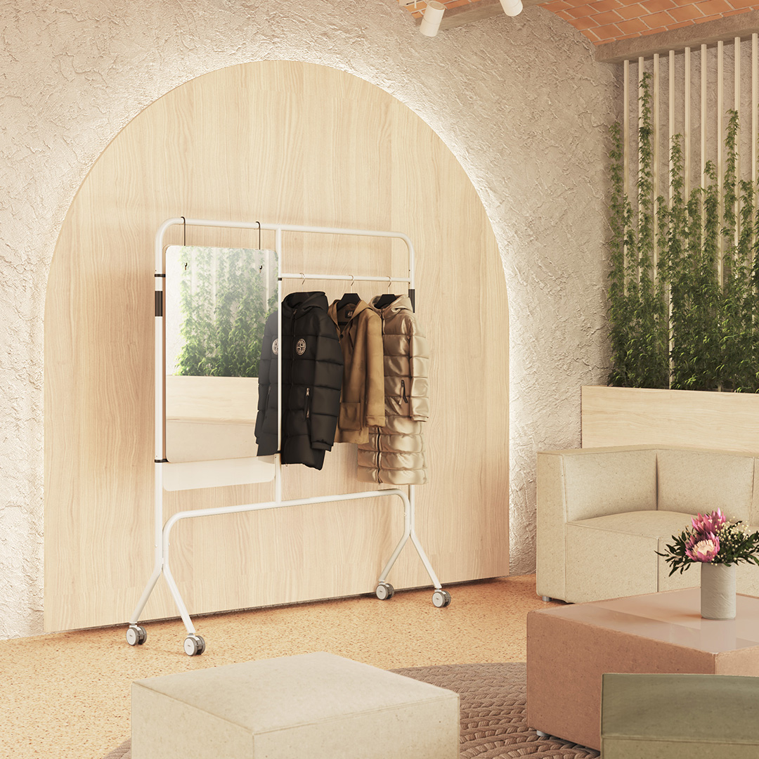 Perchero con ruedas Room Divider Hanger Solution MOBEL LINEA