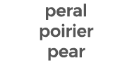 peral poirier pear