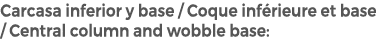 Carcasa inferior y base / Coque inf rieure et base / Central column and wobble base: