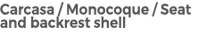 Carcasa / Monocoque / Seat and backrest shell