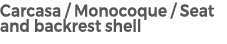 Carcasa / Monocoque / Seat and backrest shell