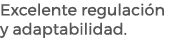Excelente regulaci n y adaptabilidad. 